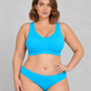 Sculp Seamless Wireless Comfort Bra in Blue