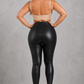Sculp Sculpting Faux Leather Leggings | High-Waist Tummy Control Pants