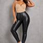 Sculp Sculpting Faux Leather Leggings | High-Waist Tummy Control Pants