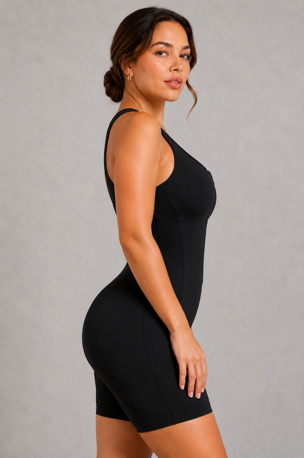 Sculp Sculpting Pocket Active Jumpsuit - Built-In Bra Compression Bodysuit