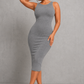 Sculp Backless Shaping Bodycon Dress - Tummy Control with Built-In Bra