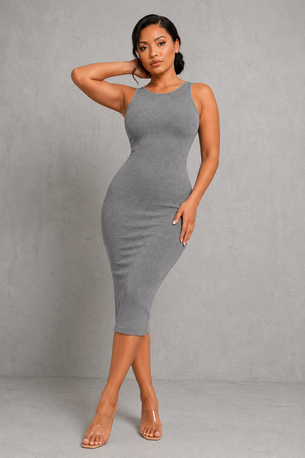 Sculp Backless Shaping Bodycon Dress - Tummy Control with Built-In Bra