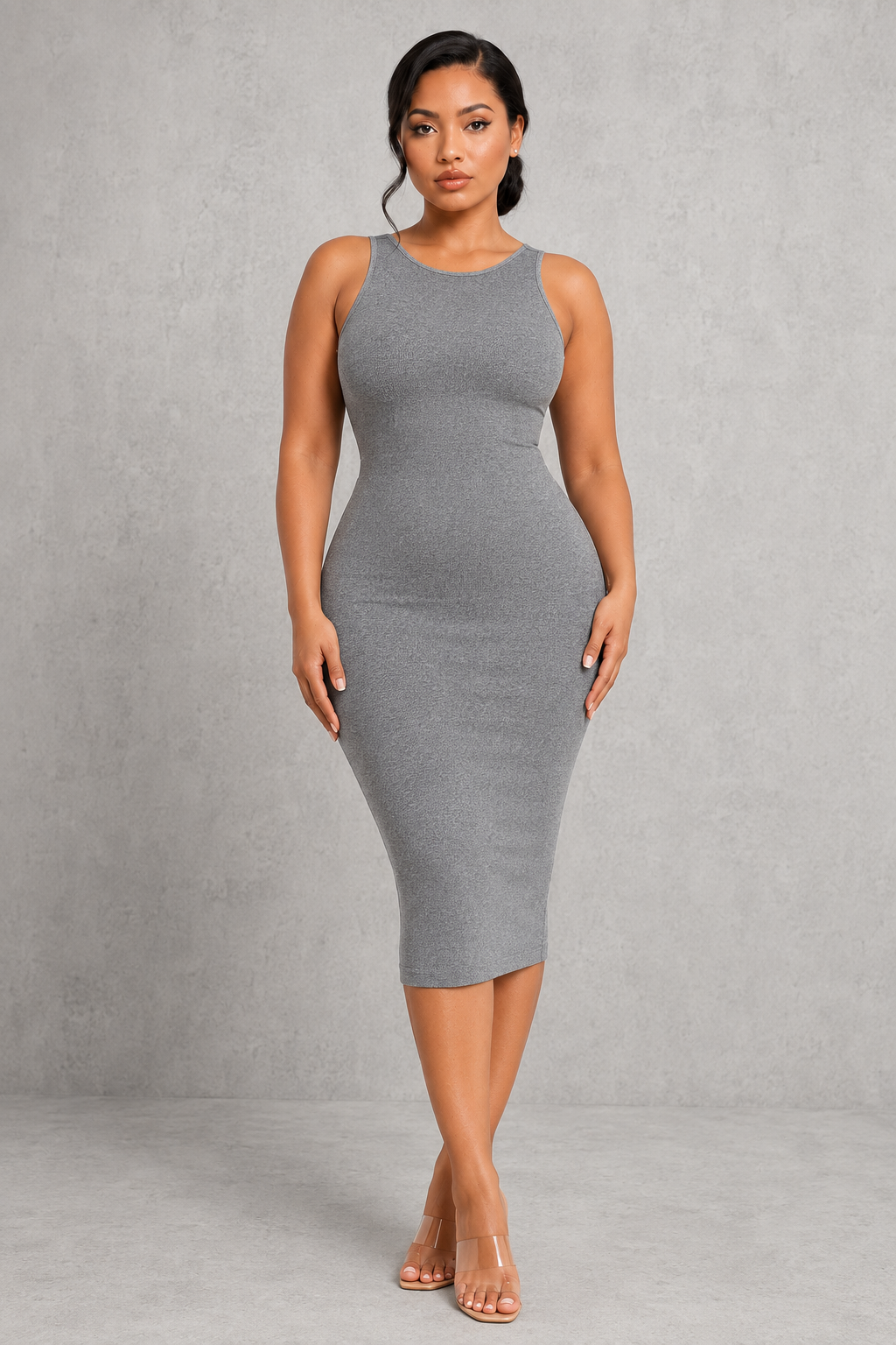 Sculp Backless Shaping Bodycon Dress - Tummy Control with Built-In Bra