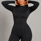 Sculp Seamless Mock Neck Shaping Bodysuit - Built-In Bra Tummy Control