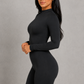 Sculp Seamless Mock Neck Shaping Bodysuit - Built-In Bra Tummy Control