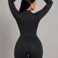 Sculp Seamless Mock Neck Shaping Bodysuit - Built-In Bra Tummy Control