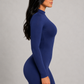 Sculp Seamless Mock Neck Shaping Bodysuit - Built-In Bra Tummy Control