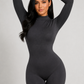 Sculp Seamless Mock Neck Shaping Bodysuit - Built-In Bra Tummy Control