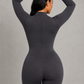 Sculp Seamless Mock Neck Shaping Bodysuit - Built-In Bra Tummy Control