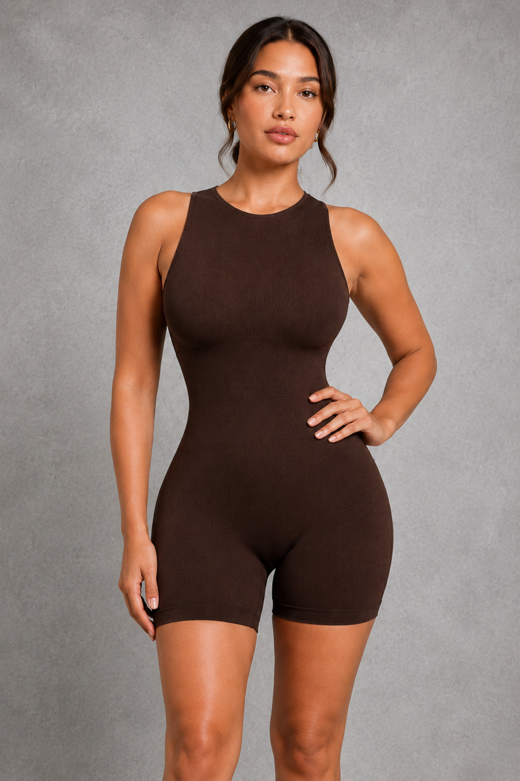 Sculp Seamless Open Back Shaping Bodysuit - Built-In Bra Tummy Control