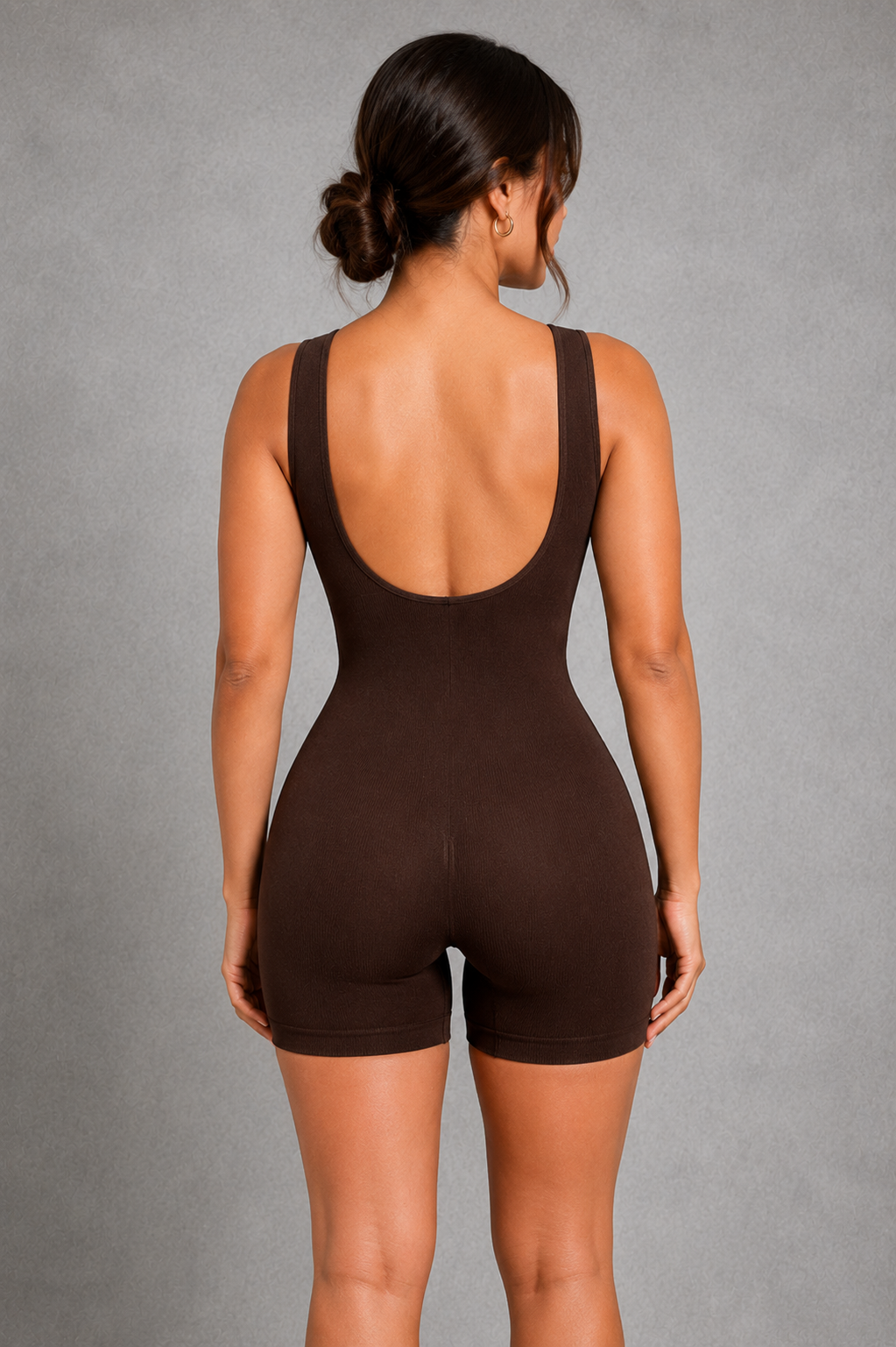 Sculp Seamless Open Back Shaping Bodysuit - Built-In Bra Tummy Control