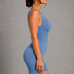 Sculp Seamless Open Back Shaping Bodysuit - Built-In Bra Tummy Control
