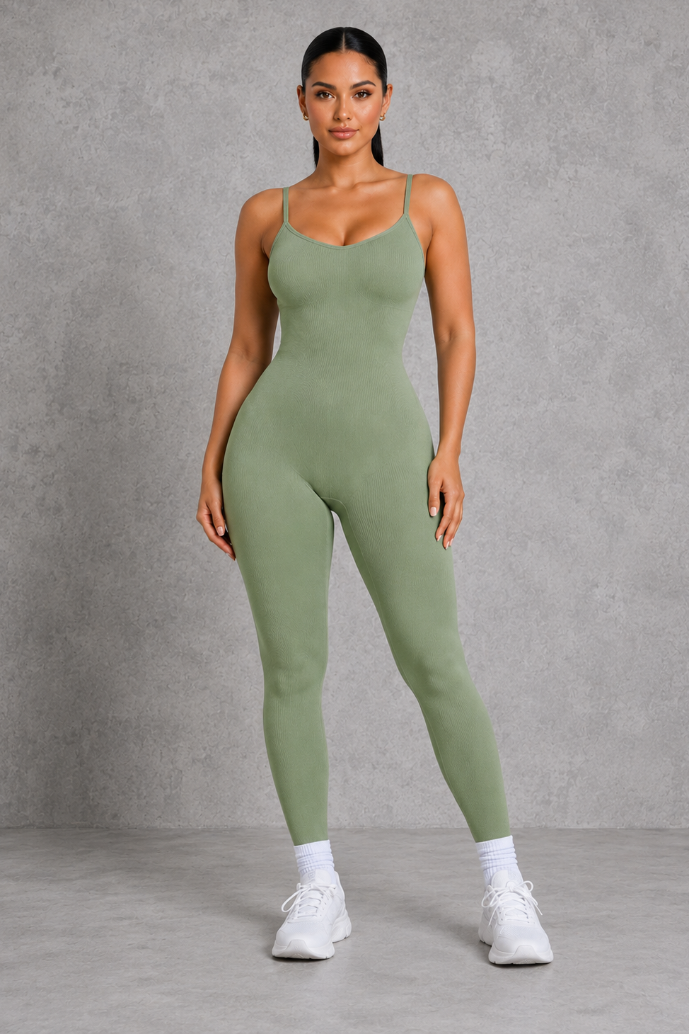 Sculp Ribbed Shaping Jumpsuit – Seamless Tummy Control One Piece