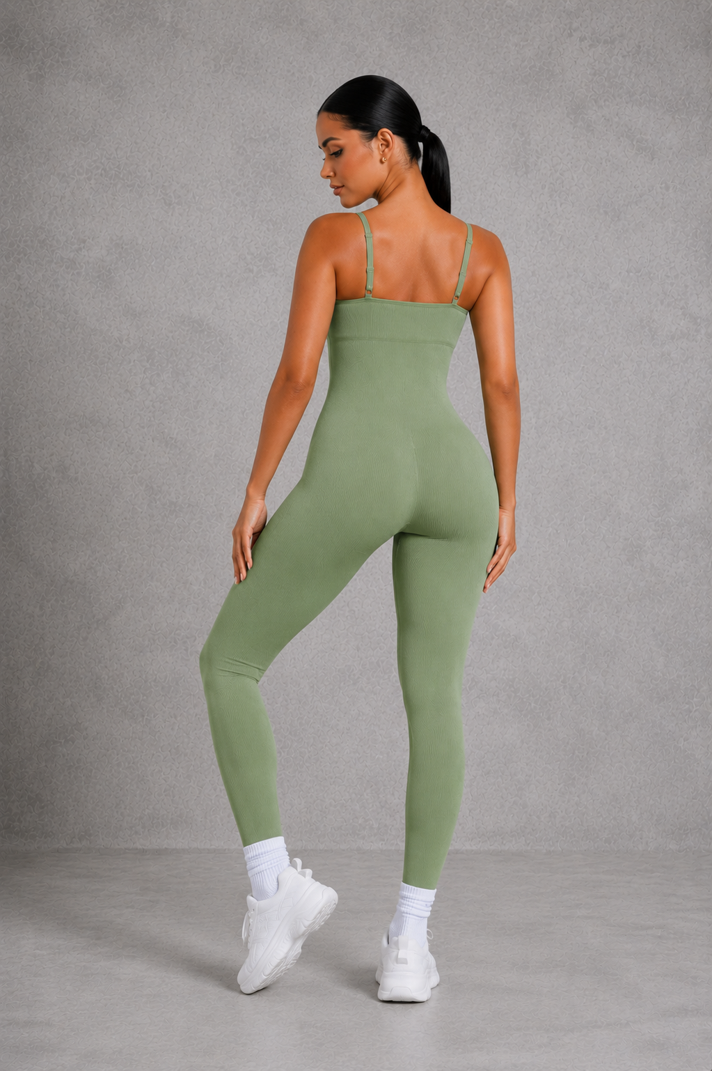 Sculp Ribbed Shaping Jumpsuit – Seamless Tummy Control One Piece