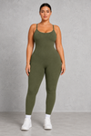 Sculp Ribbed Shaping Jumpsuit – Seamless Tummy Control One Piece
