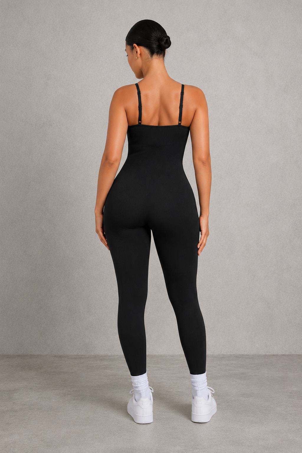 Sculp Ribbed Shaping Jumpsuit – Seamless Tummy Control One Piece
