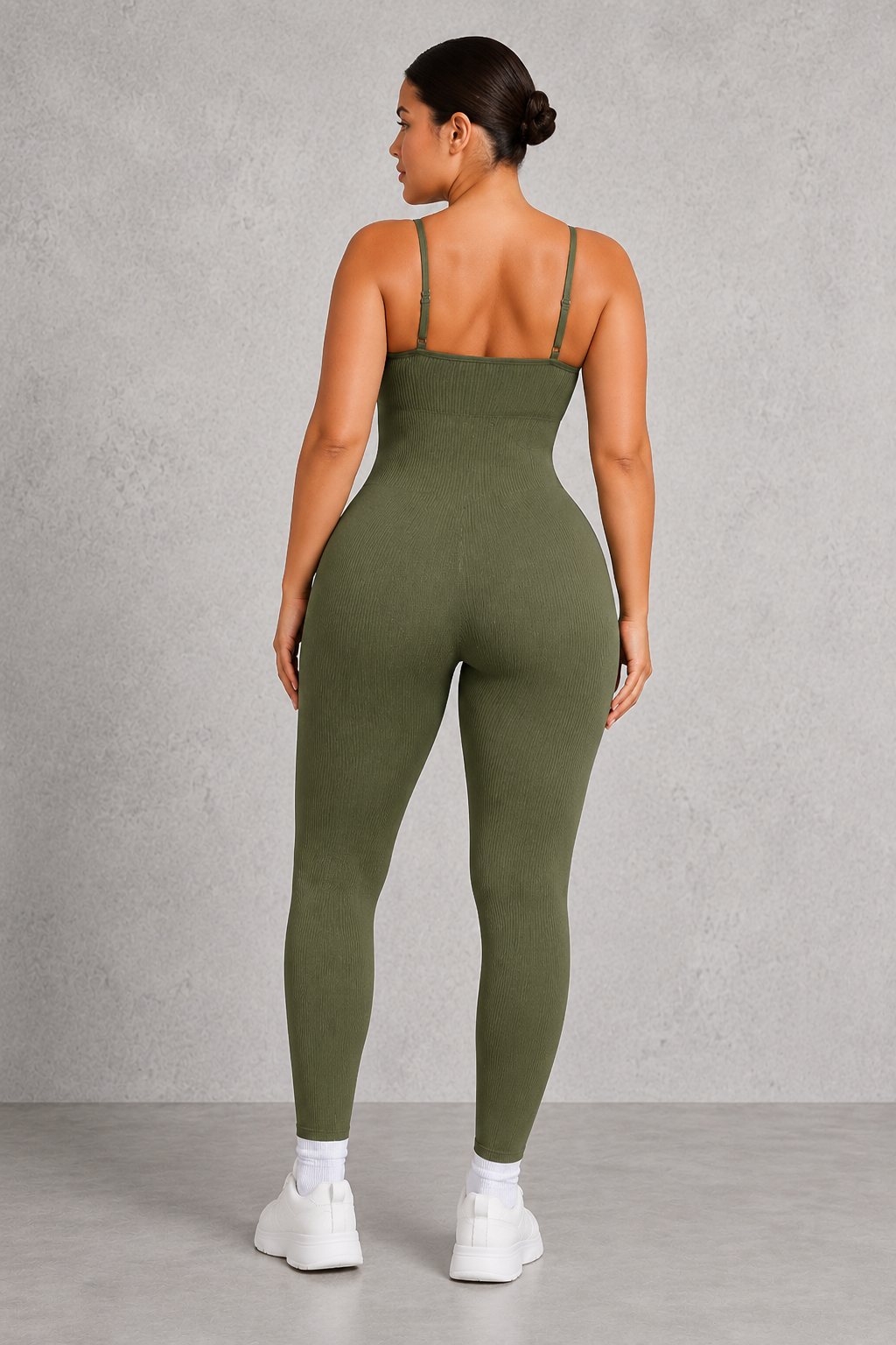 Sculp Ribbed Shaping Jumpsuit – Seamless Tummy Control One Piece