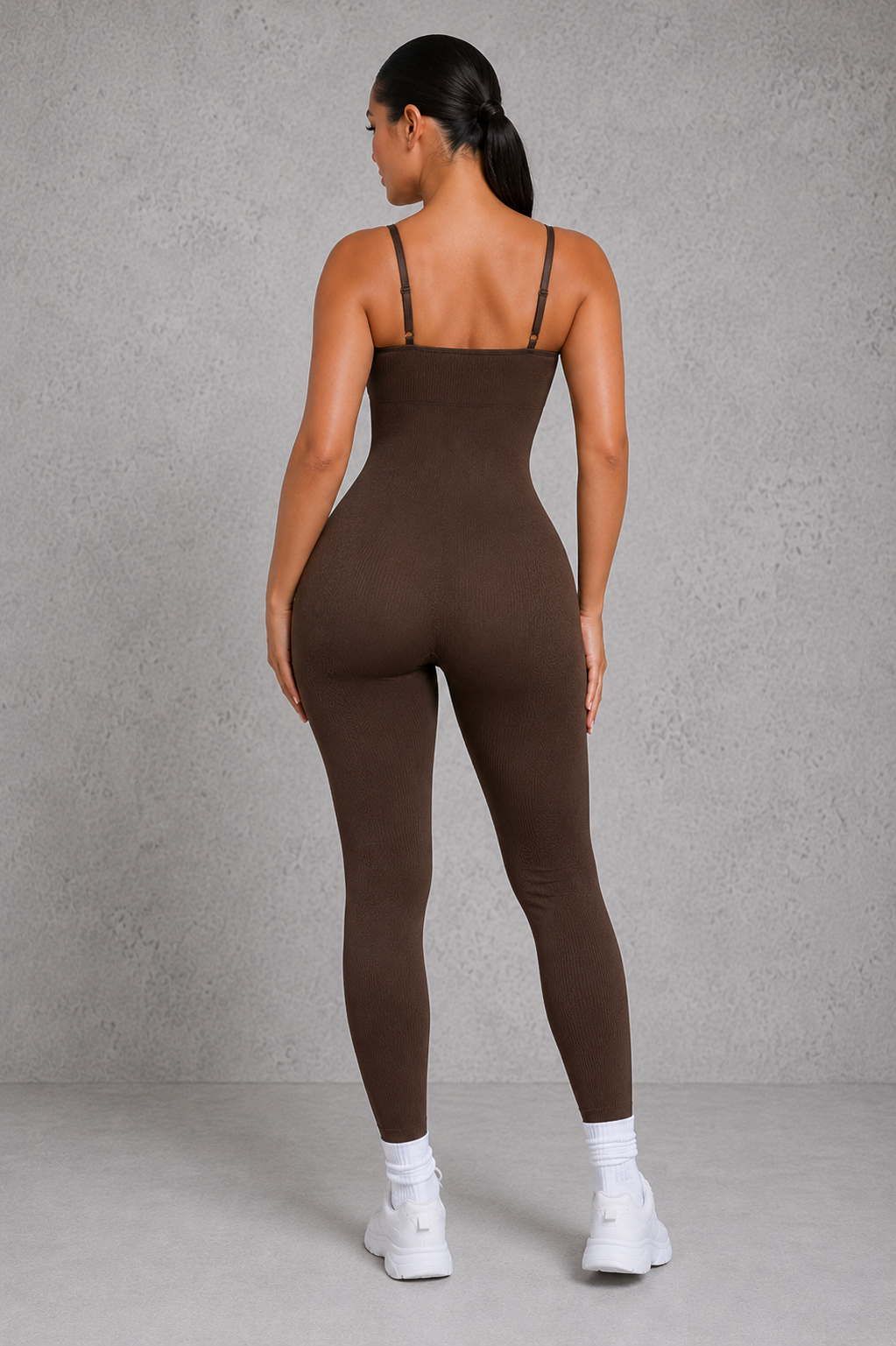 Sculp Ribbed Shaping Jumpsuit – Seamless Tummy Control One Piece