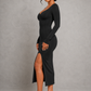 Sculp Seamless Shaping Slit Maxi Dress - Built-In Bra Tummy Control