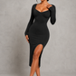 Sculp Seamless Shaping Slit Maxi Dress - Built-In Bra Tummy Control