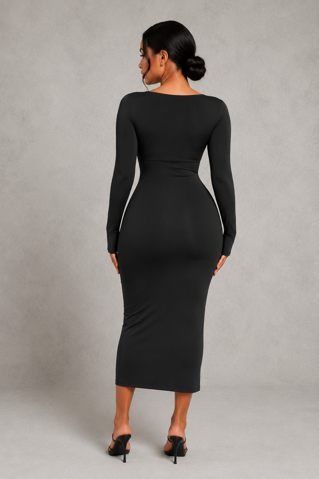 Sculp Seamless Shaping Slit Maxi Dress - Built-In Bra Tummy Control