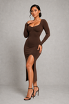 Sculp Seamless Shaping Slit Maxi Dress - Built-In Bra Tummy Control