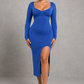Sculp Seamless Shaping Slit Maxi Dress - Built-In Bra Tummy Control