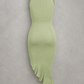 Sculp Shaping Bodycon Dress - Tummy Control V-Neck Dress with Built-In Bra & Ruffle Hem