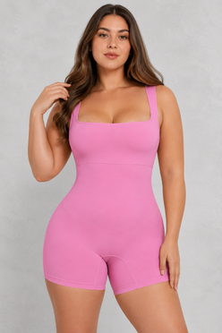 Sculp Seamless Square Neck Shaping Bodysuit - Built-In Support & Tummy Control