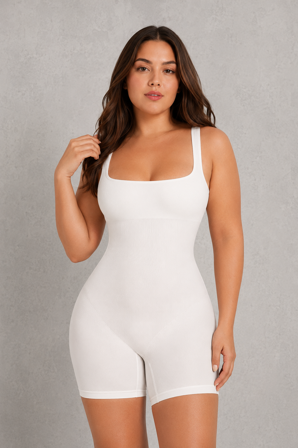 Sculp Seamless Square Neck Shaping Bodysuit - Built-In Support & Tummy Control