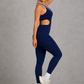 Sculp Seamless Striped Sculpting Yoga Jumpsuit