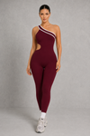 Sculp Seamless Striped Sculpting Yoga Jumpsuit