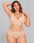 Sculp Seamless Padded Wireless Bra in Nude – front
