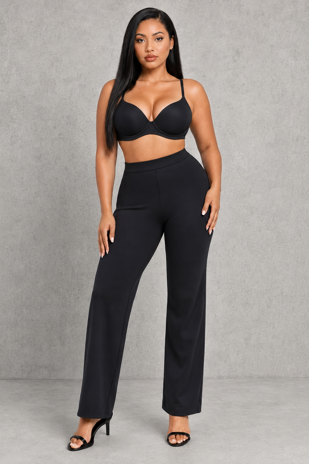 Sculp Shaping Straight Leg Pants | High-Waist Tummy Control Trousers