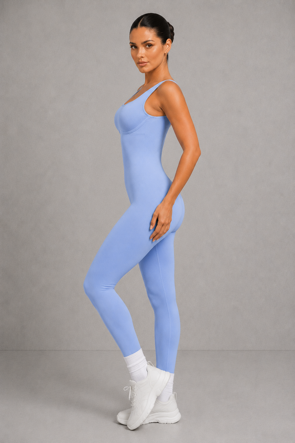 Sculp Square Neck Shaping Jumpsuit – Tummy Control One Piece