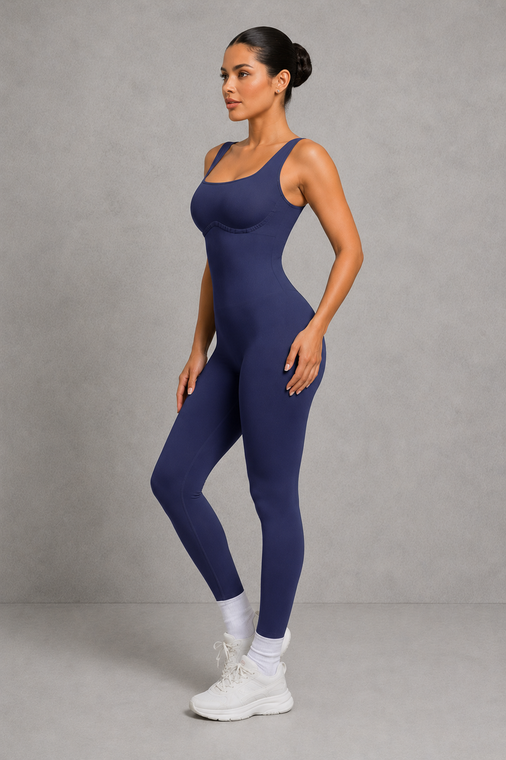 Sculp Square Neck Shaping Jumpsuit – Tummy Control One Piece