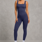 Sculp Square Neck Shaping Jumpsuit – Tummy Control One Piece