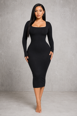 Sculp Long Sleeve Shaping Bodycon Dress