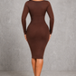 Sculp Long Sleeve Shaping Bodycon Dress