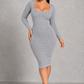 Sculp Long Sleeve Shaping Bodycon Dress
