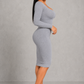 Sculp Long Sleeve Shaping Bodycon Dress