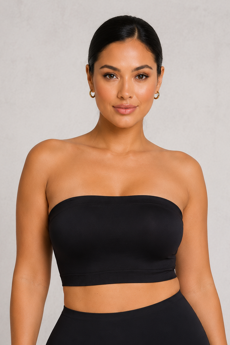 SculpStore Strapless Bra - Seamless Wireless Bandeau, Multiway Bra