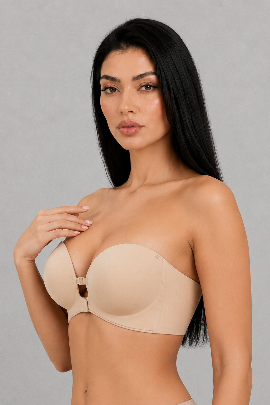 Sculp Strapless Front Closure Push-Up Bra