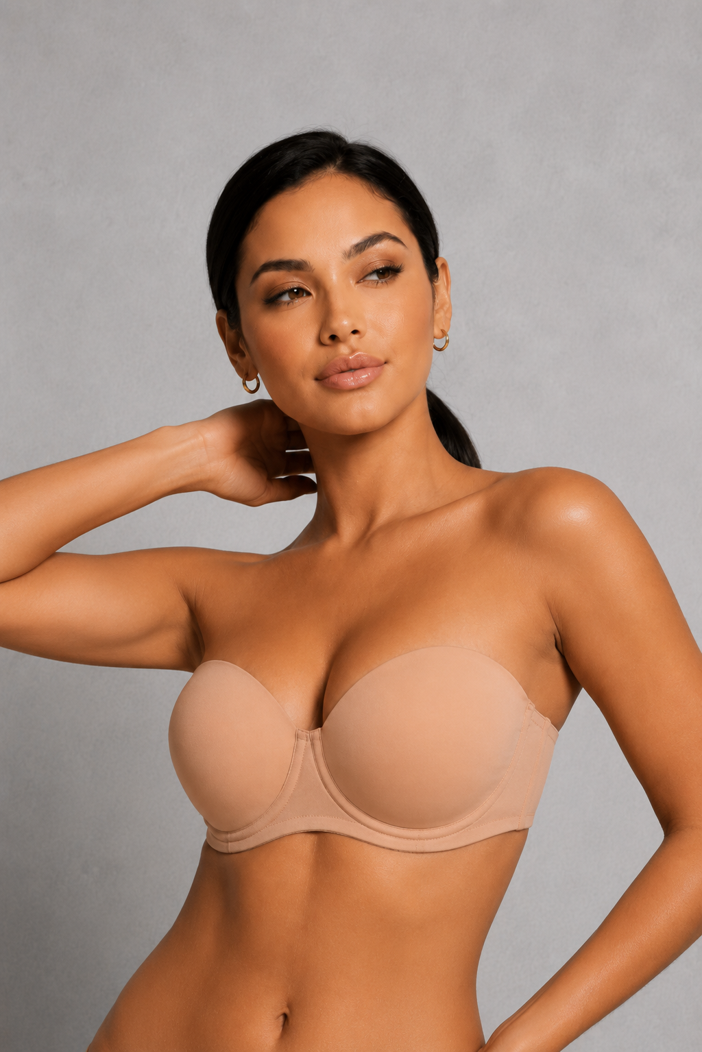 Sculp Strapless Push-Up Bra - Convertible Underwire Support Bra