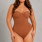 SculpStore Strapless Shapewear Bodysuit - Tummy Control Seamless Body Shaper with Detachable Straps