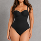 SculpStore Strapless Shapewear Bodysuit - Tummy Control Seamless Body Shaper with Detachable Straps
