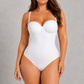 SculpStore Strapless Shapewear Bodysuit - Tummy Control Seamless Body Shaper with Detachable Straps