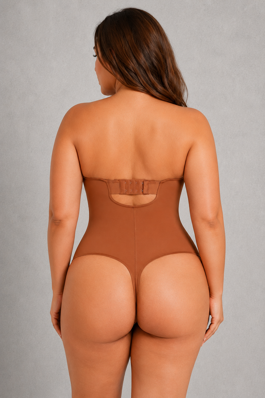 SculpStore Strapless Shapewear Bodysuit - Tummy Control Seamless Body Shaper with Detachable Straps