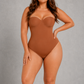 SculpStore Strapless Shapewear Bodysuit - Tummy Control Seamless Body Shaper with Detachable Straps