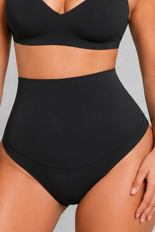 SculpStore Tummy Control Shaping Thong Shorts | Invisible Mid-Waist Briefs